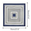 INSPIRE CHIC Women's Satin Striped Square Contrast Color Neckerchief Neck Scarves 1 Pc - 3 of 4