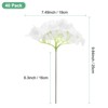 Unique Bargains Plastic Durable Realistic Reusable Silk Hydrangea Flowers with Stems for Home Decor/Wedding 9.84 In - 3 of 4