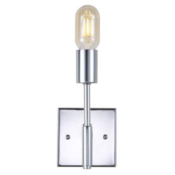 11.7" Metal Turing Wall Sconce (Includes Energy Efficient Light Bulb) Silver - JONATHAN Y