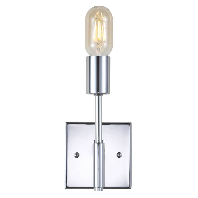 11.7&#34; Metal Turing Wall Sconce (Includes Energy Efficient Light Bulb) Silver - JONATHAN Y, 1 of 6