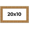 PosterPalooza | Panoramic Contemporary Gold Picture Frame - UV Acrylic, Foam Board Backing, Hanging Hardware - 2 of 4