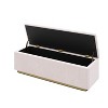 NicBex Storage Ottoman Bench for Bedroom,Storage Bench with Vertical Stripe Design,,Ottoman for Living Room, Bedroom, Entryway - 3 of 4