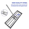NAYSAYE Garden Cleaning Tool Lawn Leveling Rake Heavy Duty Metal Build for Backyard and Farmland, Gray, 29.3"*9.4"*79.5" - 3 of 4