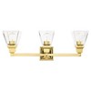 Livex Lighting Mission 3 - Light Vanity in  Polished Brass - 3 of 4
