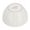 Gibson Elite Earlhart 2 Piece 6 Inch Ribbed Stoneware Cereal Bowl Set in White - 4 of 4