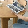 Oval Dining Table 67" For 4-6 person,2 Legs Dining Table Modern Design,Living Room, Dining Room-Tanpinhause - 4 of 4