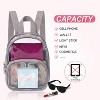 Acoinel Clear Mini Backpack Stadium Approved for Boys and Girls, Gray - 2 of 4