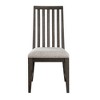 Asian Hardwood Riverdale Side Chair (Set of 2) with Polyester Upholstery, 3-Inch Foam Seat, Rustic Schoolhouse Back and Hand-Stained Finish - 2 of 4