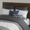 Gracie Mills Robbins Chenille Tufted 3-Piece Cotton Duvet Cover Set - 3 of 4
