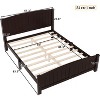 Kumasinova Full/Queen/King Platform Bed with Headboard,Solid Wood Bed Frame with Support Slats,No Box Spring Needed,Noise-Free Structure - 3 of 4