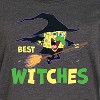 Women's SpongeBob SquarePants Best Witches Graphic T-shirt Dress - Heather Charcoal - X-Large - 2 of 4
