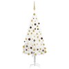 vidaXL Christmas Tree White Polyethylene Medium Decorative Inlays - 2 of 4