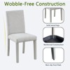 NicBex Set of 4 Mid Century Farmhouse Armless Dining Chairs with Padded Seat,Upholstered Side Chairs for Dining Room,Kitchen,Restaurant - 3 of 4