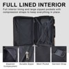 Syemin Luggage Luggage Sets 3 Piece Expandable Hard shell ABS Suitcases with Double Spinner Travel luggage Set TSA Lock, Brown, 18.5"*11.6"*29.5" - 4 of 4