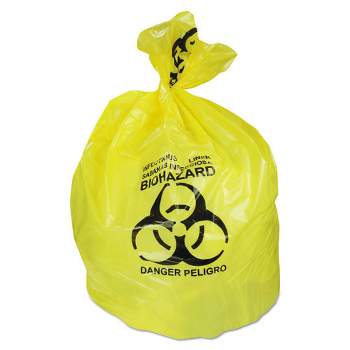 Healthcare Biohazard Printed Can Liners, 20-30 gal, 1.3 mil, 30 Healthcare Biohazard Printed Can Liners, 20-30 gal, 1.3 mil, 30