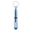 Jacob Alexander Boys' 14" Solid Color Pre-Tied Zipper Neck Tie - 3 of 4