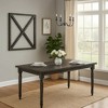 Royal Hampton Style Wooden Dining Table with Rectangular Top and Turned Legs, Gray - 2 of 4