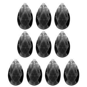 Unique Bargains Crystal Pendants Teardrop Beads for DIY Lamp Arts Crafts Decoration 10 Pcs - 1 of 4