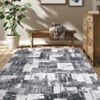 Modern Abstract Geometric Area Rug Machine Washable Rug With Non-Slip Backing Stain Resistant Easy Cleaning Indoor Low Pile Floor Cover For Home Decor - 2 of 4