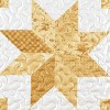 Collections Etc Oversized Classic Star Patchwork Floral Border Pillow Sham - 3 of 3