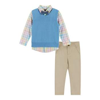 Hope & Henry Boys' Zip-up Textured Sweater (light Blue Heather Cable,  Xx-small) : Target