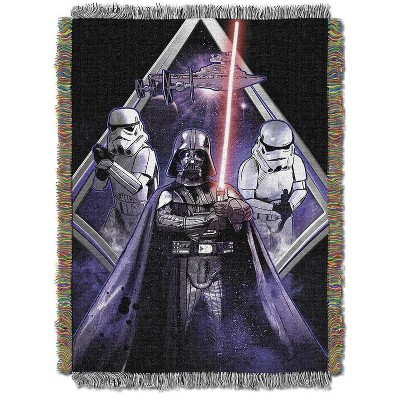 NORTHWEST Star Wars Woven Tapestry Throw Blanket, 48" x 60", Midnight Vader