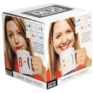 Paladone Products Ltd. Emoticon Coffee Mug & Stickers - 1 of 1