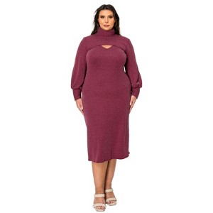 L I V D Women's Aster Two Piece Sweater Dress Set - 1 of 3