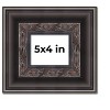 PosterPalooza | Photo Size 3.5" Wide Ornate Black Frame - UV Acrylic, Foam Board Backing, Hanging Hardware - 2 of 4