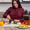 Deco Chef Gourmet 12 Piece Knife Set with Storage Block w/ Deco Chef Cut Resistant Gloves - 3 of 4