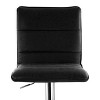 Elama 2 Piece Vintage Faux Leather Adjustable Bar Stool in Black with Chrome Base - 4 of 4