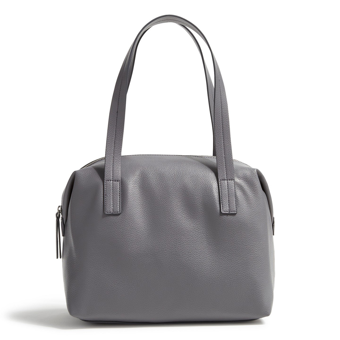 Женская сумка Vera Bradley Outlet Faux Leather Slouchy Satchel Purse Quiet Shade — фото 1