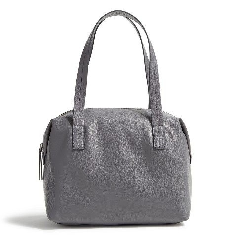 Сумки Vera Bradley Women's Outlet Faux Leather Slouchy Satchel Purse Quiet Shade