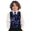 Gioberti Boy's 4pc Paisley Vest Set - 4 of 4