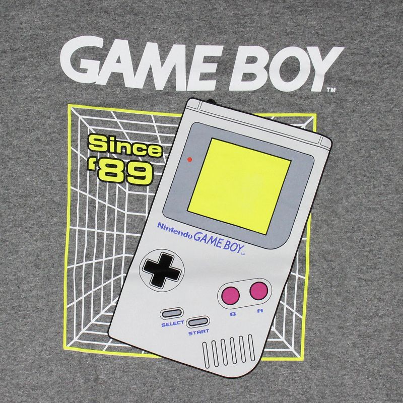 Game Boy Men's Retro 1989 Video Game Console Graphic T-Shirt New, 3 of 5