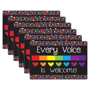 Smart Poly® Computer Mouse Pad, 8" x 10", Every Voice is Welcome Here, Pack of 6 - 1 of 3
