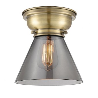 Cone - 1 Light Flush Mount In Industrial Style-7.4 Inches Tall and 7.75 Inches Wide