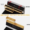 Bamboo Stove Top Magnetic Shelf with Labels Over Oven (Natural, 3 Pack 15", 2-Tier) - 3 of 4