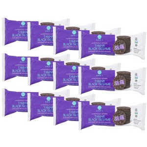 San-J Tamari Black Sesame Oven Baked Brown Rice Crackers - Case of 12/3.7 oz - 1 of 4