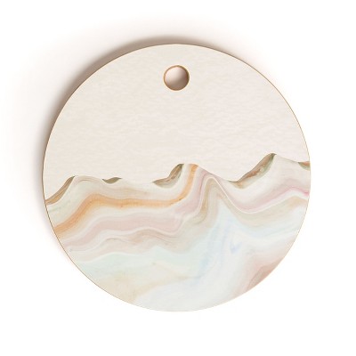 Marta Barragan Camarasa Marbling Mountains Round Cutting Board - Deny Designs