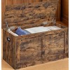 Farmhouse Style Storage Chest and Shoe Bench with Safety Hinges - Versatile Storage Solution, 15.7 x 31.5 x 18.3 Inches - 4 of 4