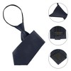 Allegra K Men's Pre Tied Formal Casual Zipper Solid Color Adjustable 8cm-wide Tie - 3 of 4