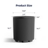 FURNIinspire Umbrella Bases, 3-in-1 Outdoor Umbrella Base, Patio table with Umbrella Hole, All Weather Umbrella Base for Yard, Black, 14.8"*14.8"*16.7 - 4 of 4