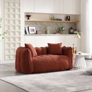 CAVINAS Chenille Bean Bag Chair,Square Lazy Floor Sofa Chair with High Resilience Memory Foam,Cozy Lounge Chair for Living Room - 1 of 4