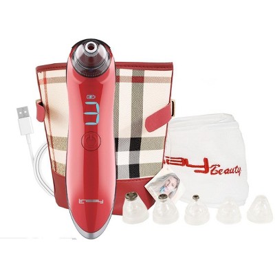 LINSAY Microdermabrasion and Pore Cleaner Device SPA Bundle with USB Cable, Headband and Cosmetic Bag