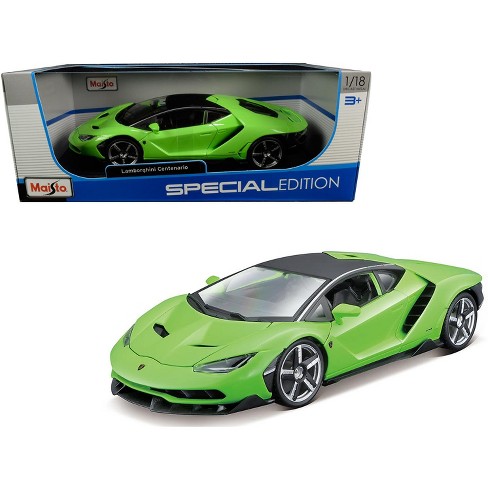 Toy store green lamborghini