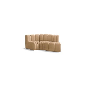 Meridian Furniture,Arc Velvet Modular Sofa - 1 of 4