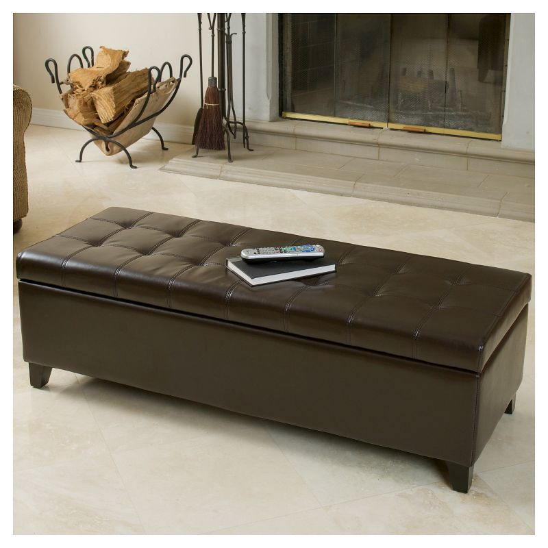 Mission Storage Ottoman - Christopher Knight Home, 5 of 10