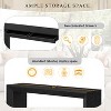 YOOCOZZ 60" Modern Farmhouse Console Table with 2 Concealed Drawers - Black - 3 of 4