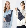 Anti-Theft Travel Sling Bag, Crossbody Chest Bag for Men & Women, Black Secure Shoulder Pouch - 2 of 4